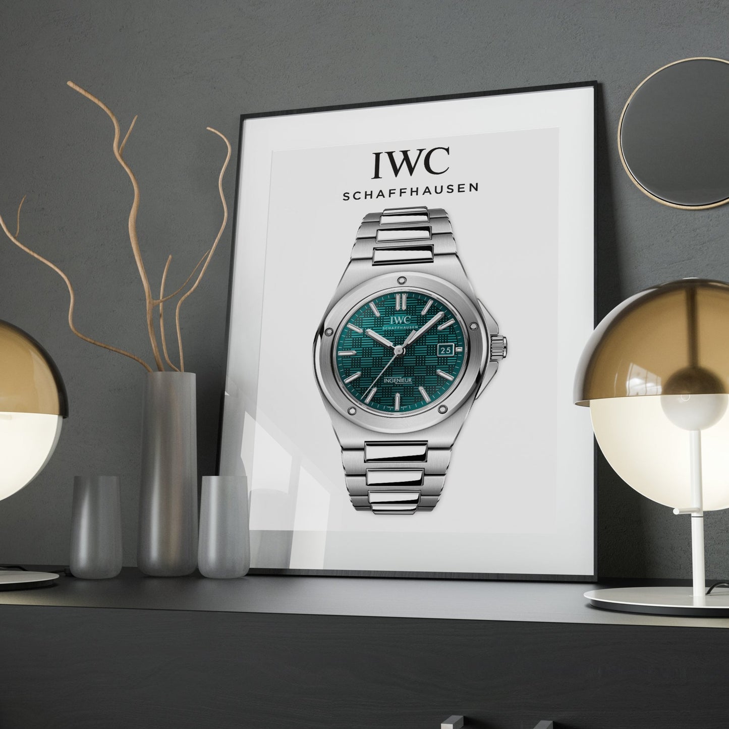 m and son, watch poster, forward facing