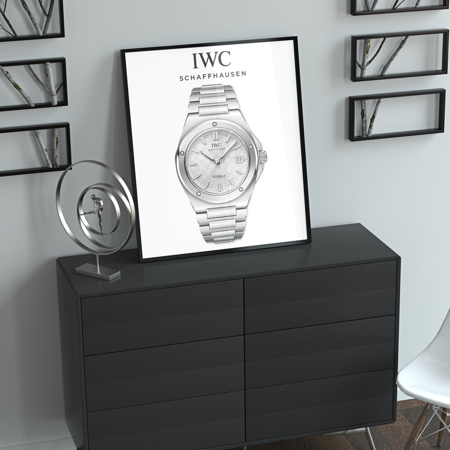 m and son, watch poster, forward facing