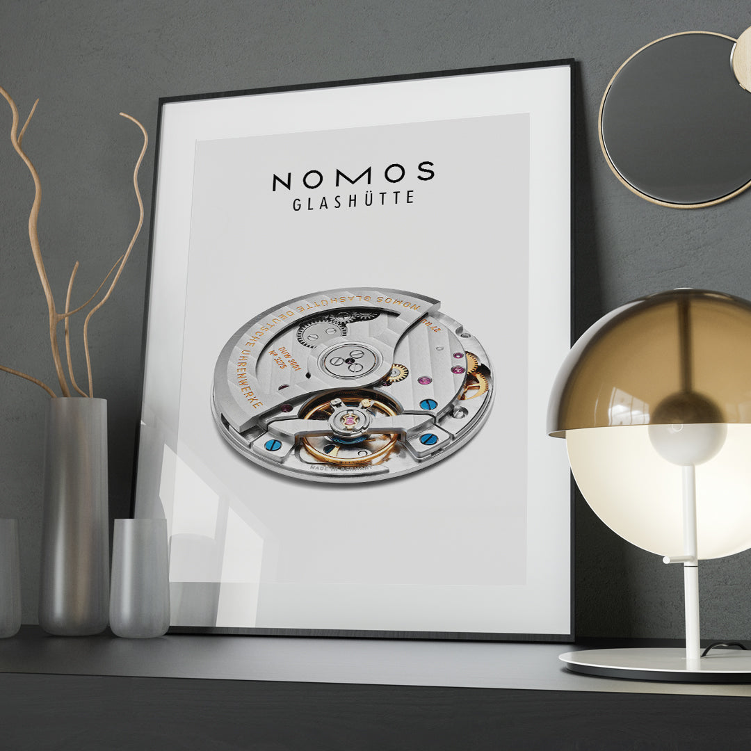 Nomos watch movement poster