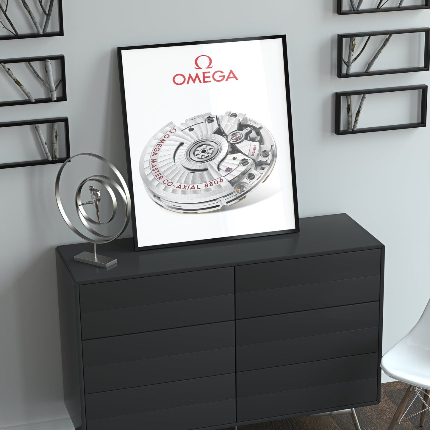 m and son, watch poster, forward facing
