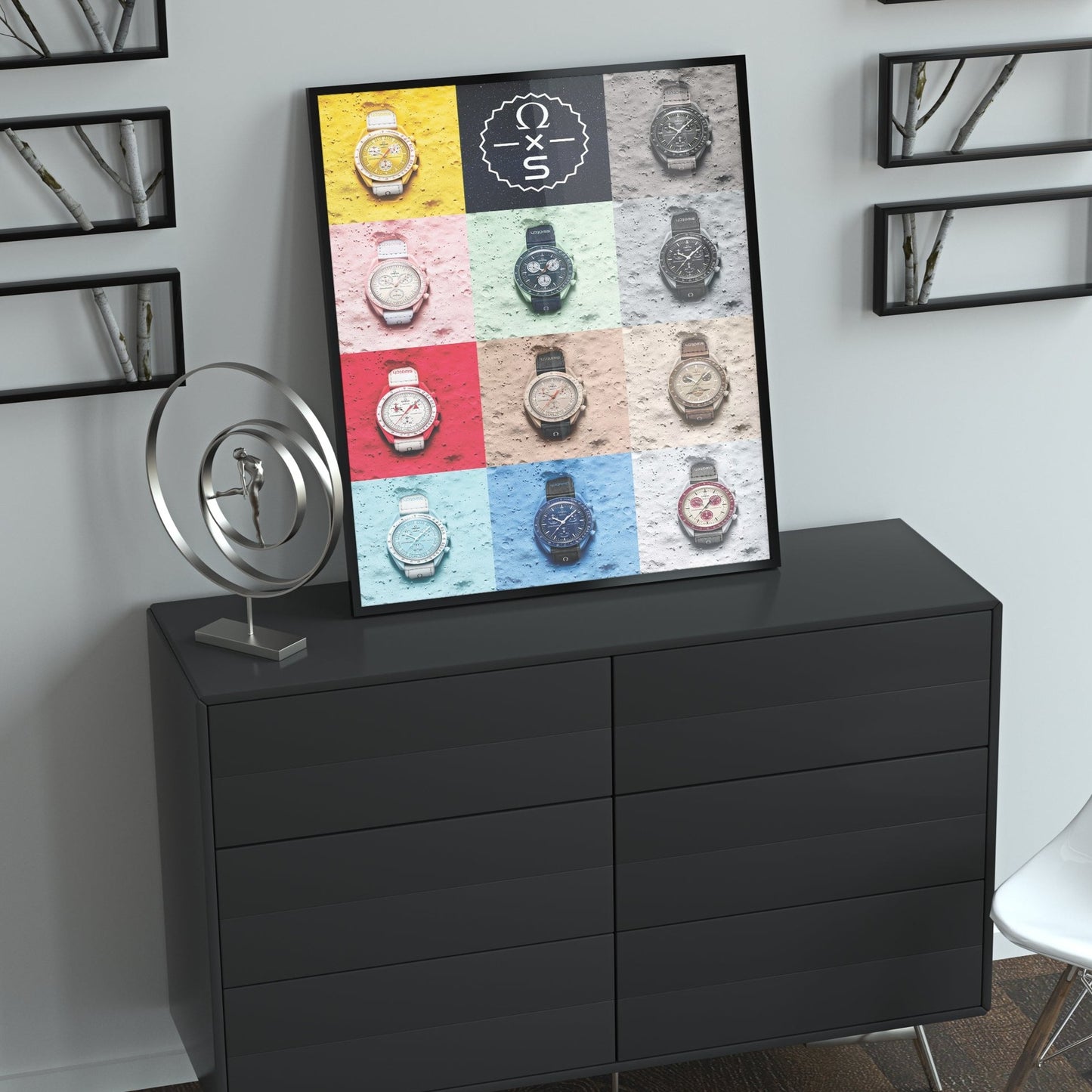 m and son, watch poster, forward facing