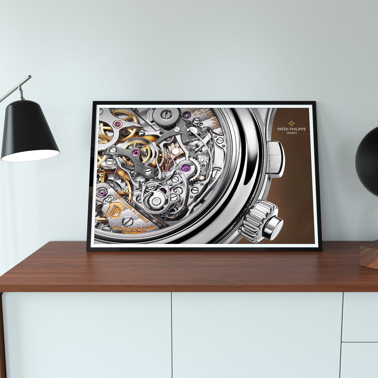 m and son, watch poster, forward facing