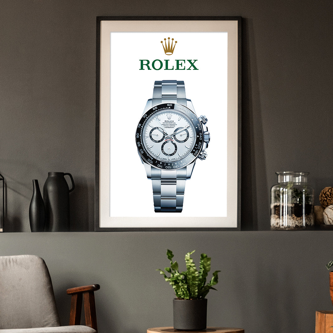 Rolex Daytona white dial Poster