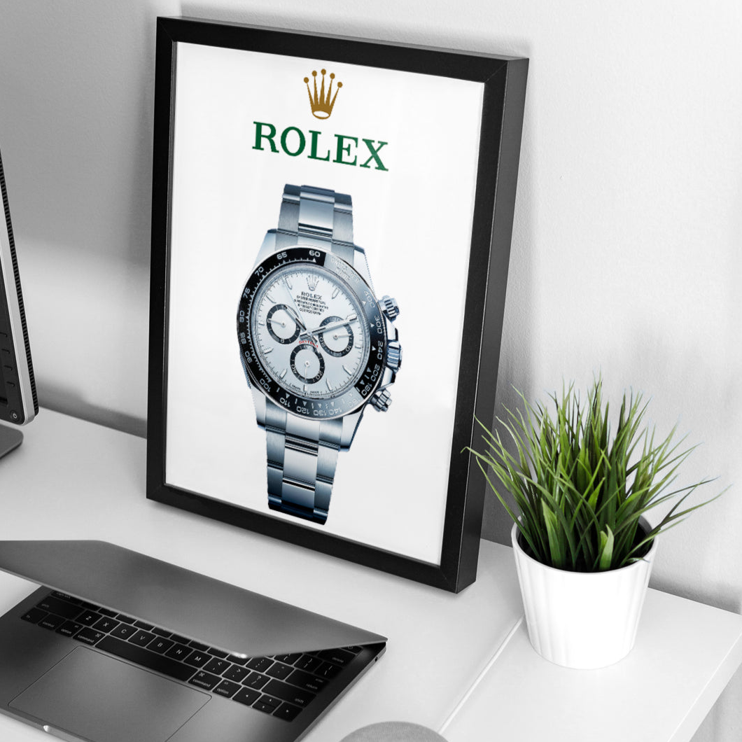 Rolex Daytona white dial Poster