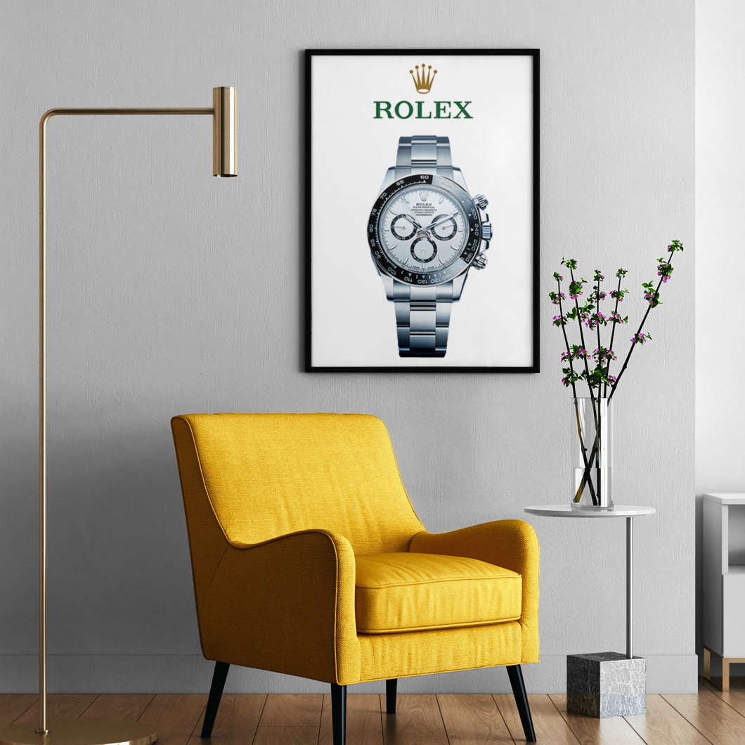 Rolex Daytona white dial Poster