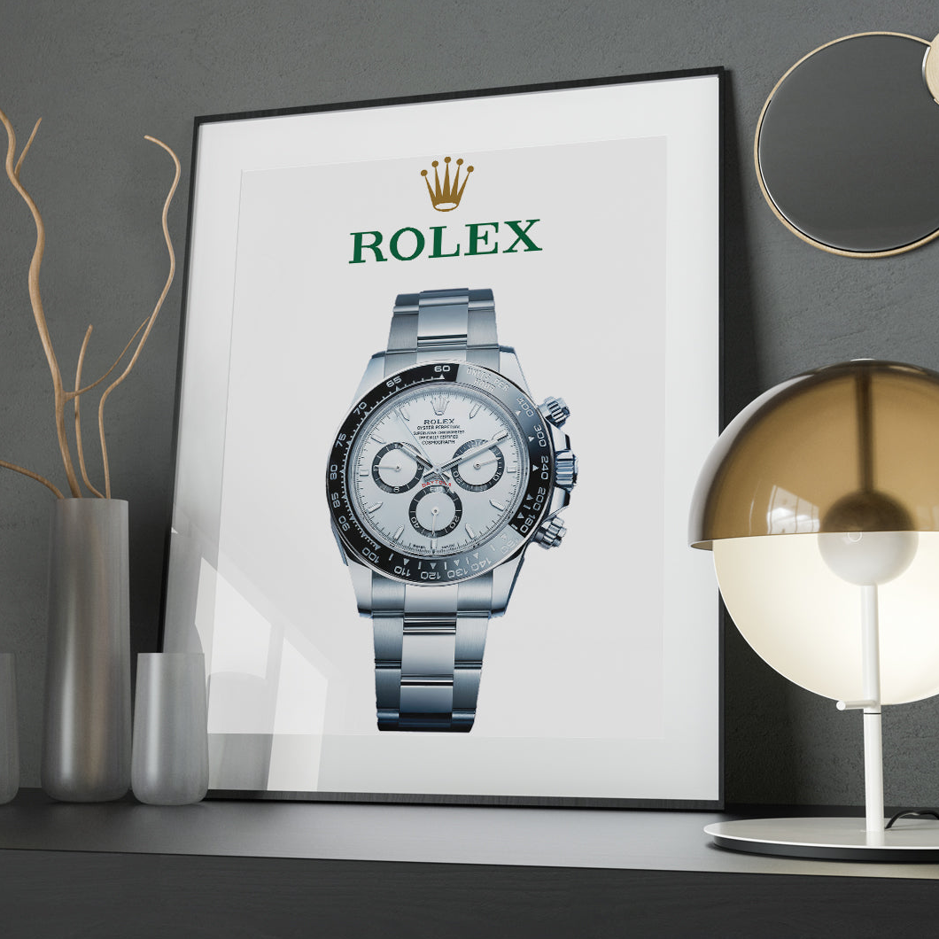 Rolex Daytona white dial Poster
