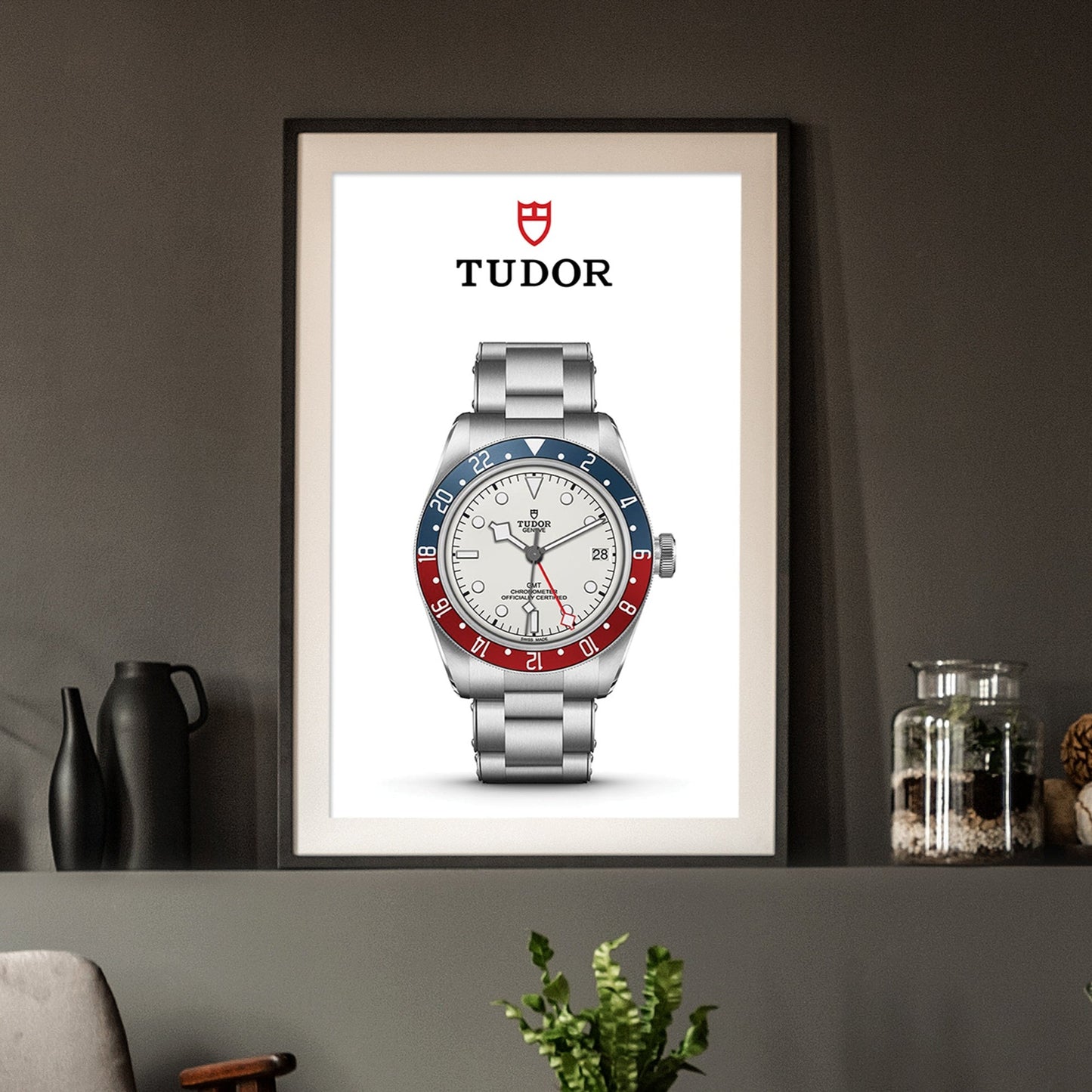 Tudor GMT White Dial Poster