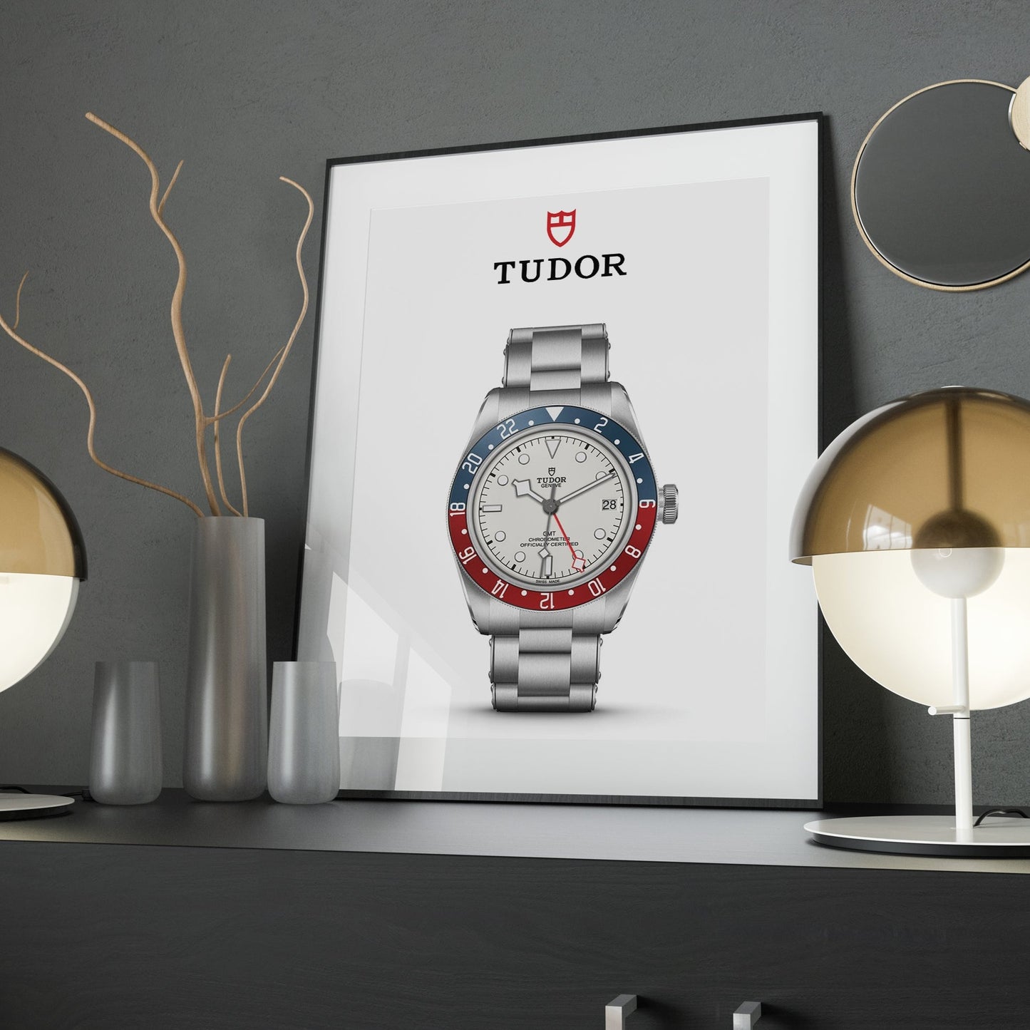 Tudor GMT White Dial Poster