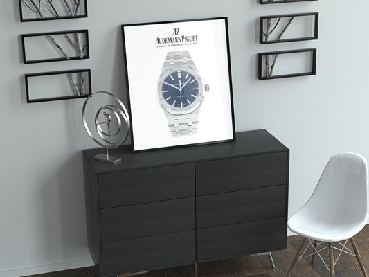 Audemars Piguet Royal Oak Blue Dial Poster - M & SON