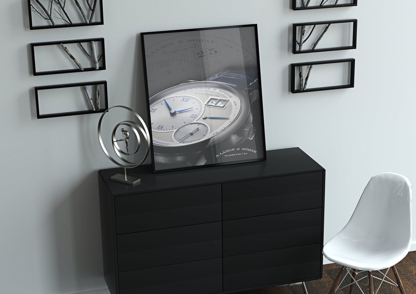 m and son, watch poster, forward facing