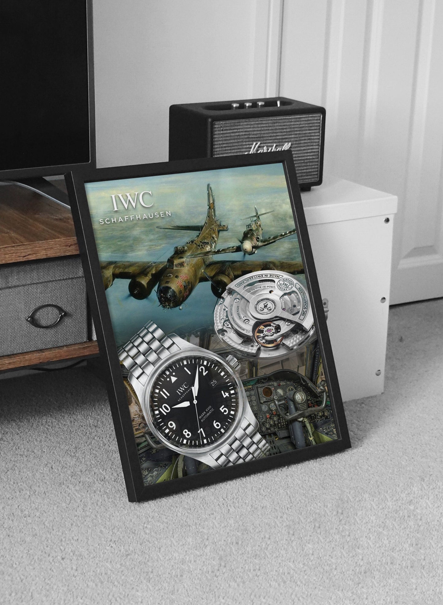 m and son, watch poster, forward facing