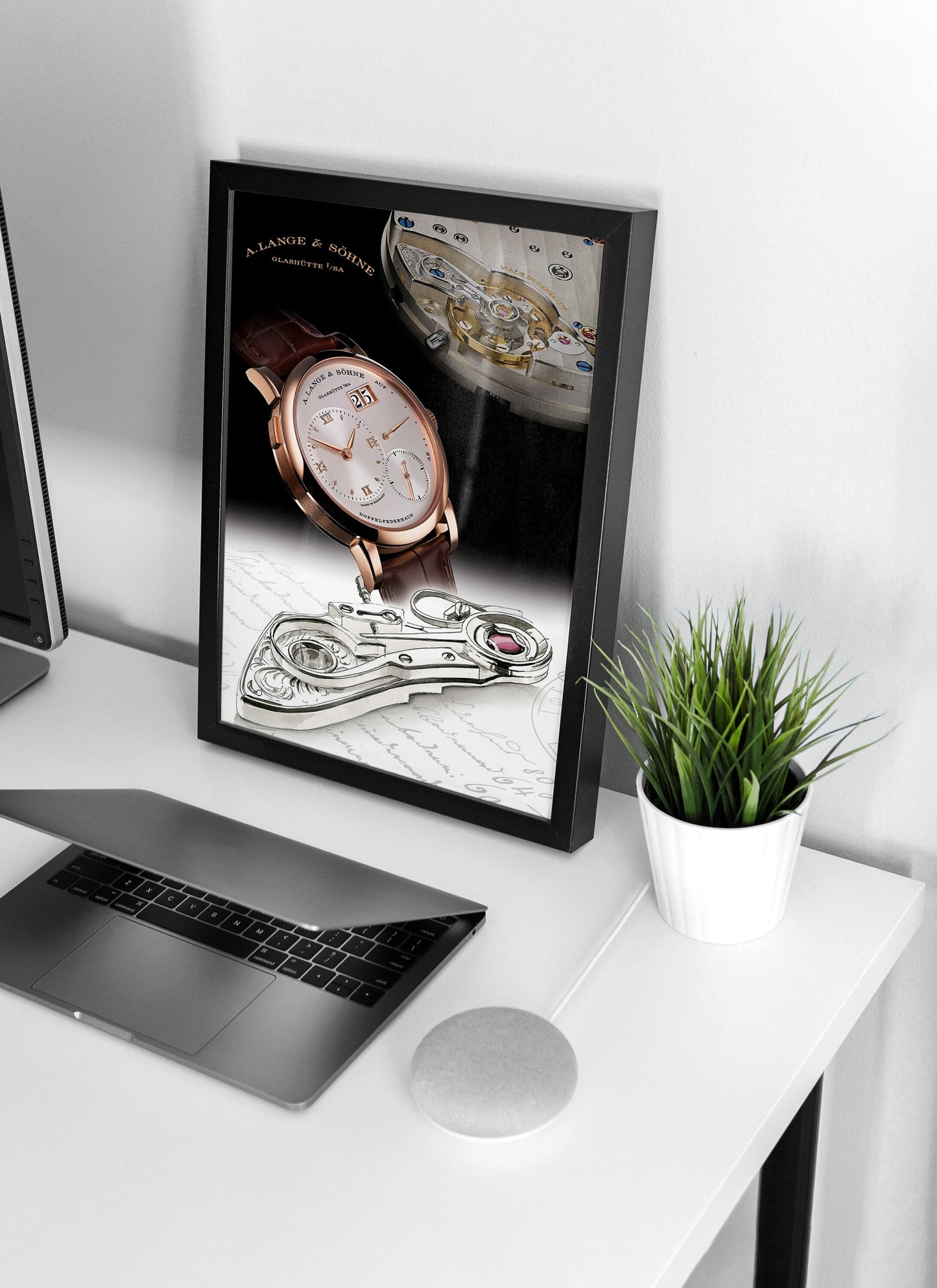 m and son, watch poster, forward facing