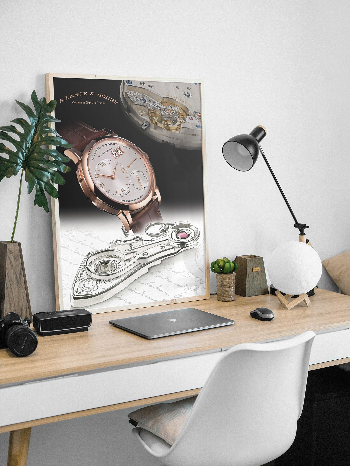 m and son, watch poster, forward facing