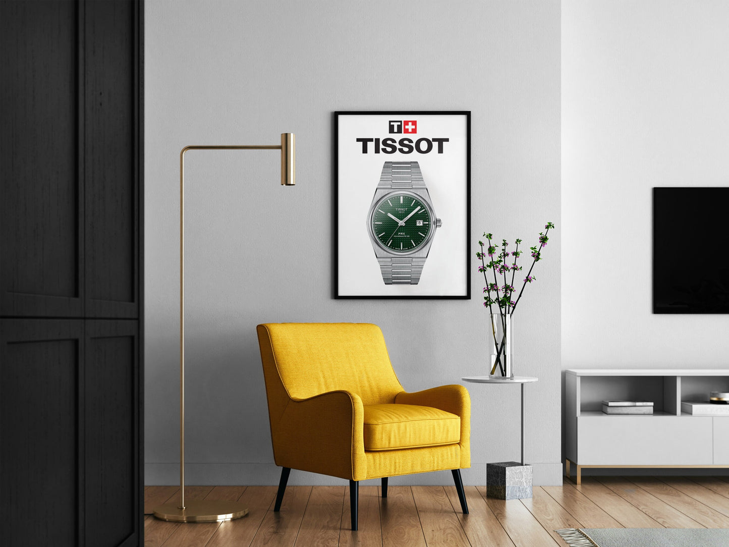 Tissot PRX Green Dial Watch Poster