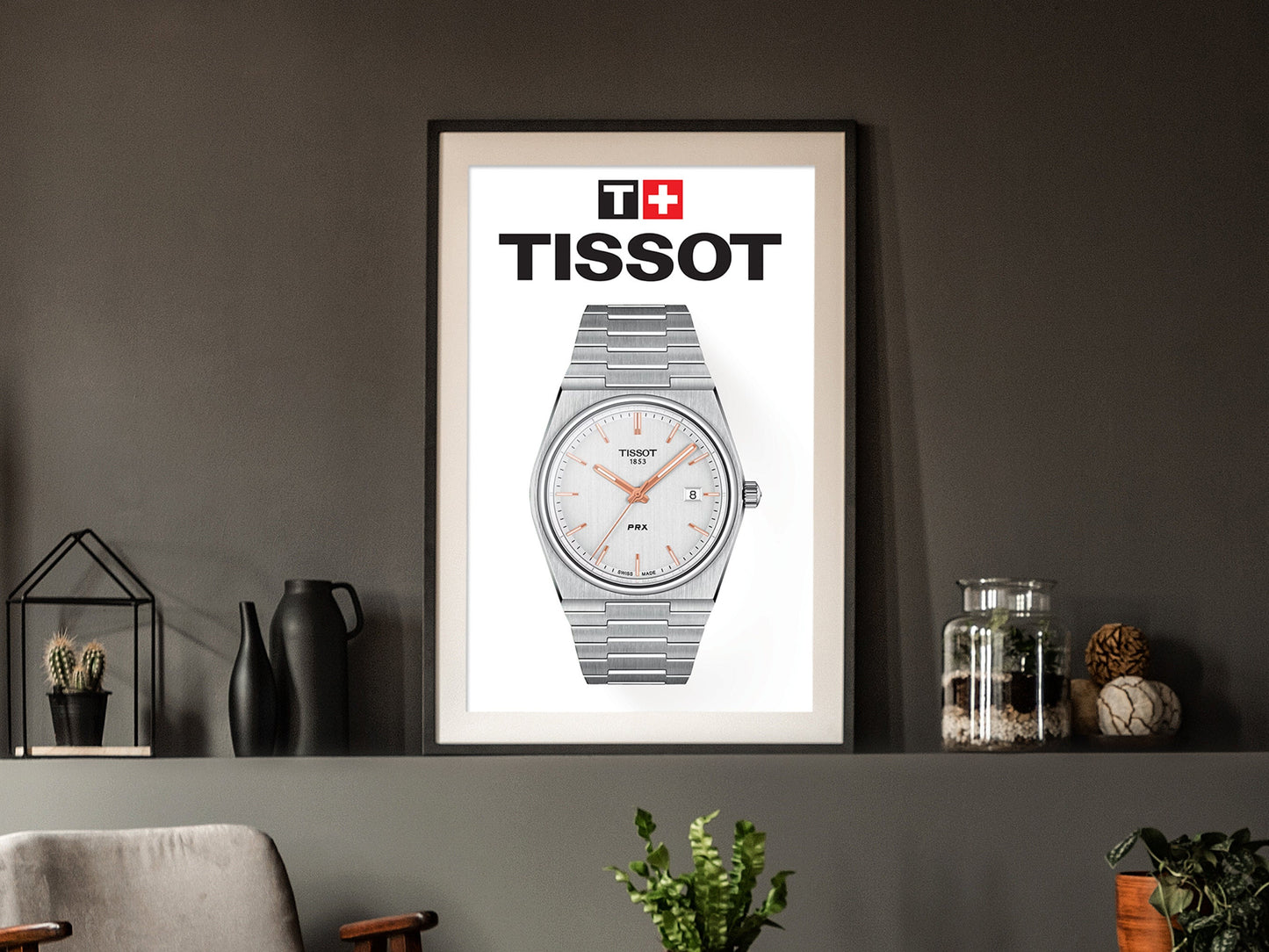 Tissot PRX White Dial Poster