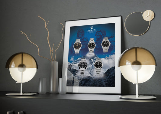 Rolex Explorer Design History Poster - M & SON