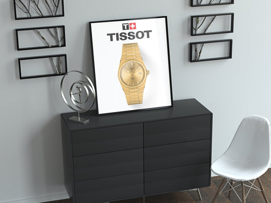 Tissot PRX Gold Watch Poster - M & SON