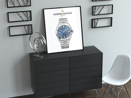 Vacheron Constantin Overseas Blue Dial Poster - M & SON