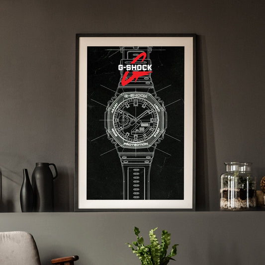 Casio G - Shock drawing poster - M & SON