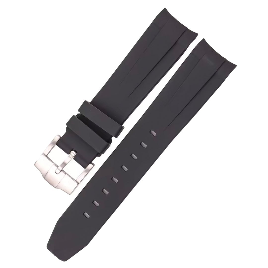 FKM Rubber watch strap Black - M & SON