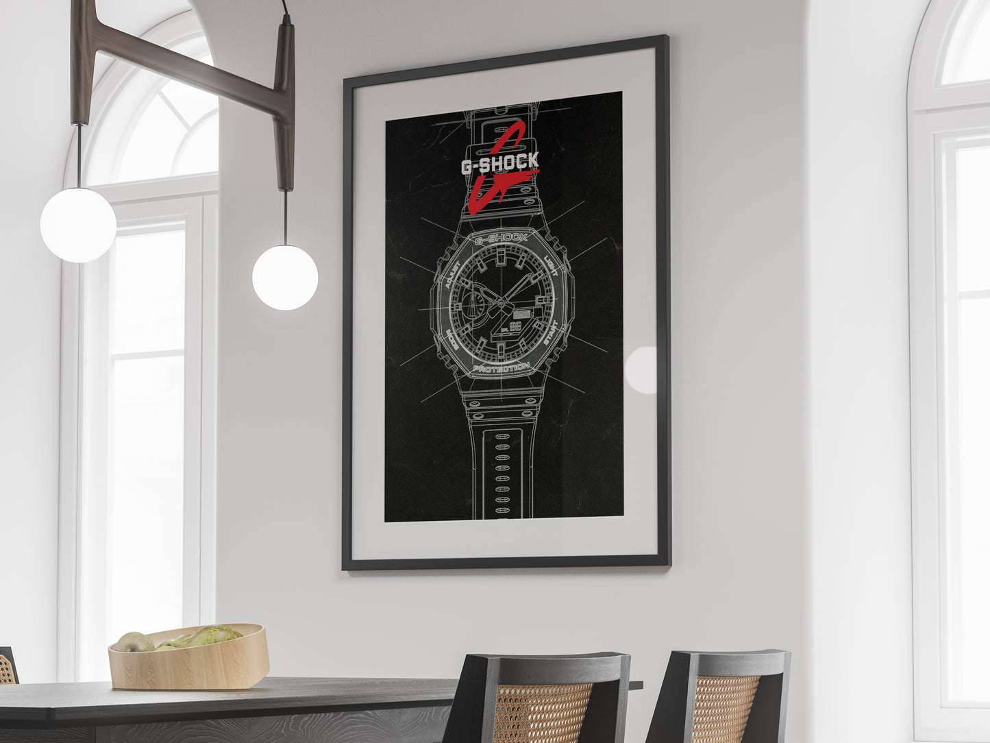 Casio G-Shock drawing poster