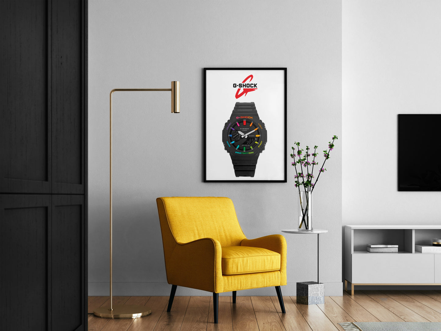 Casio G-Shock GA-B2100-1AER rainbow poster