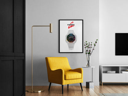 Casio G-Shock GA-B2100-1AER rainbow white poster