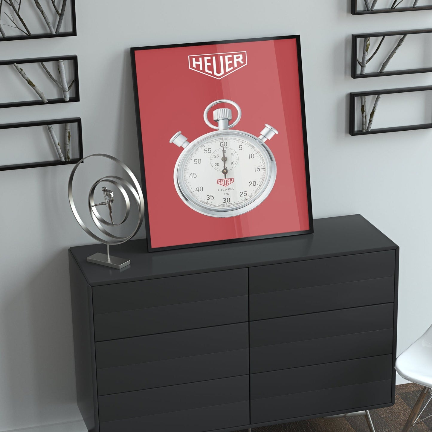 Heuer Stopwatch Poster - M & SON