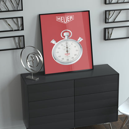 Heuer Stopwatch Poster - M & SON
