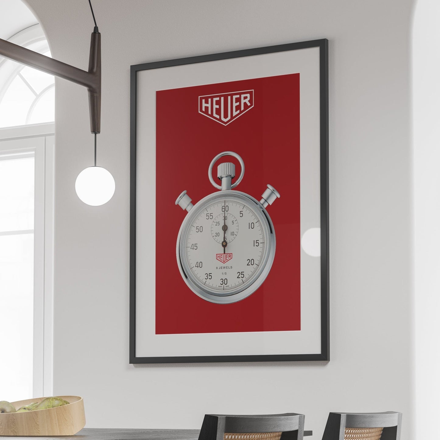 Heuer Stopwatch Poster - M & SON