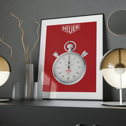 Heuer Stopwatch Poster - M & SON