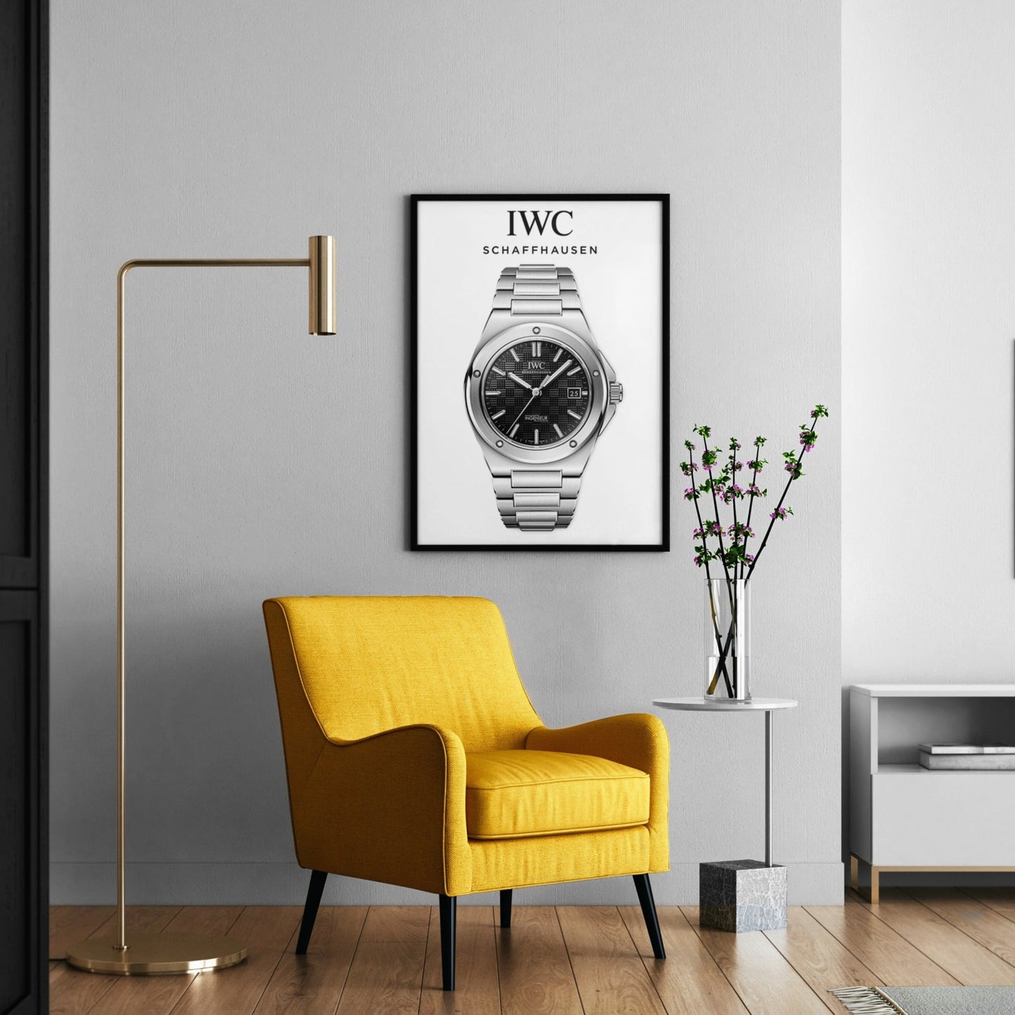 IWC Ingenieur Black Dial Poster - M & SON