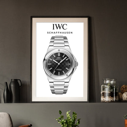 IWC Ingenieur Black Dial Poster - M & SON