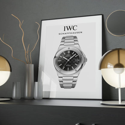 IWC Ingenieur Black Dial Poster - M & SON
