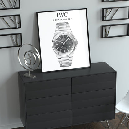 IWC Ingenieur Black Dial Poster - M & SON