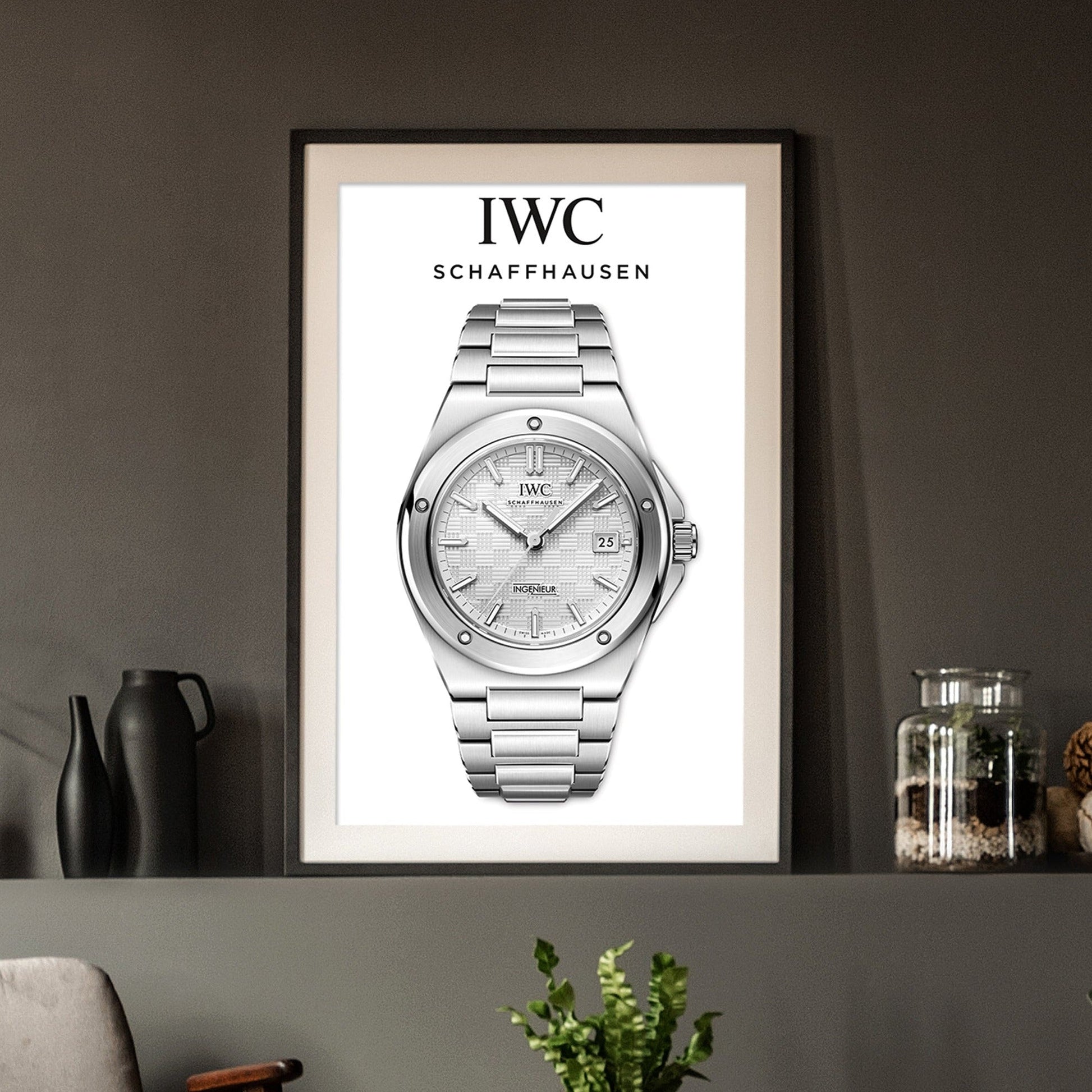 IWC Ingenieur White Dial Poster - M & SON