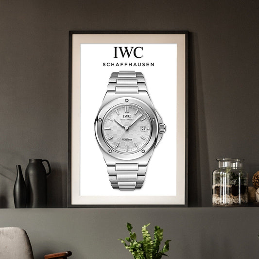 IWC Ingenieur White Dial Poster - M & SON