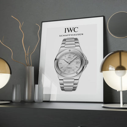 IWC Ingenieur White Dial Poster - M & SON