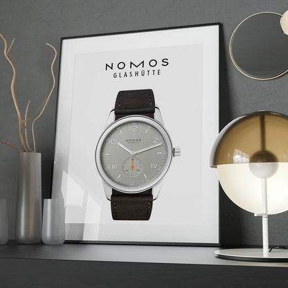 Nomos Club Campus 38 Absolute Grey 727 poster - M & SON