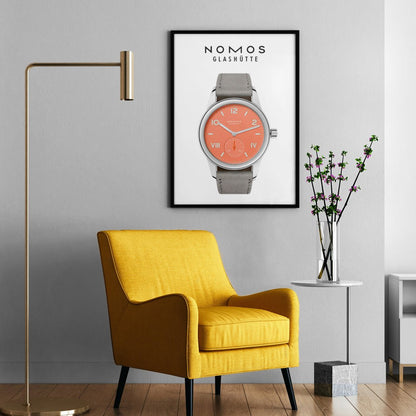 Nomos Club Campus 38 cream coral 725 poster - M & SON
