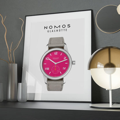 Nomos Club Campus 38 deep pink 728 poster - M & SON