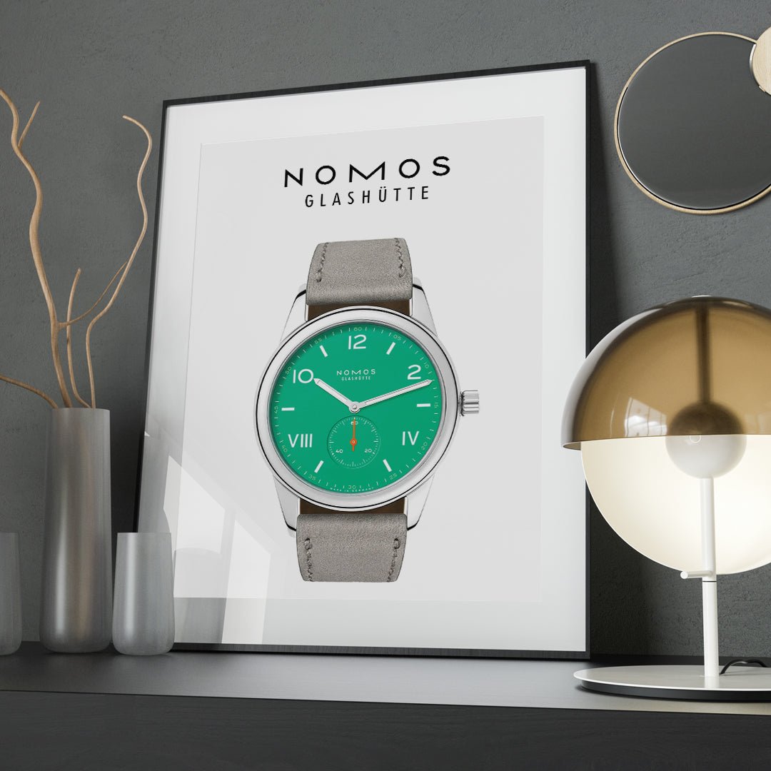 Nomos Club Campus 38 endless blue 724 poster - M & SON