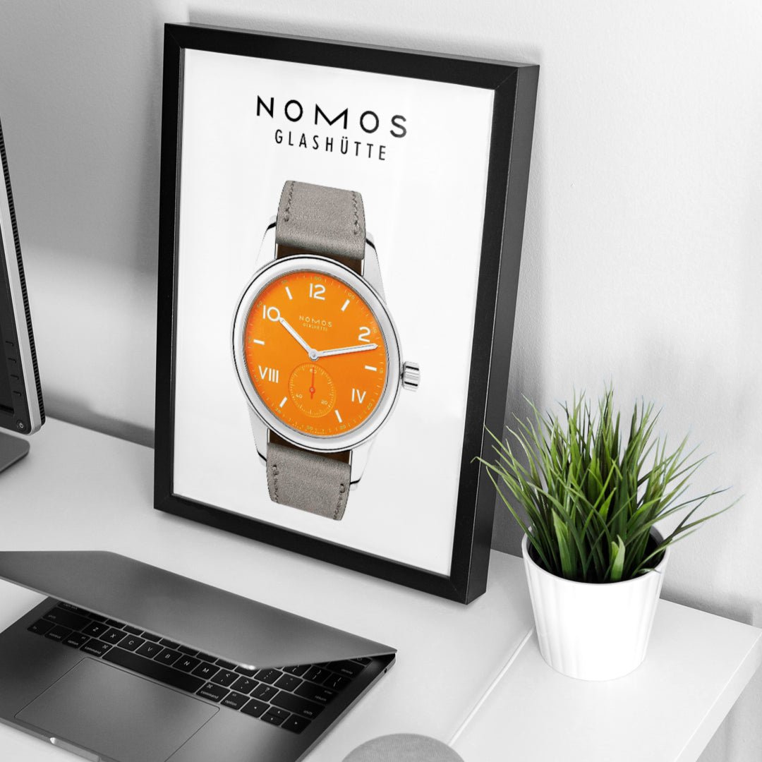 Nomos Club Campus 38 future orange 729 poster - M & SON