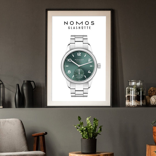 Nomos Club Sport neomatik petrol 745 poster - M & SON