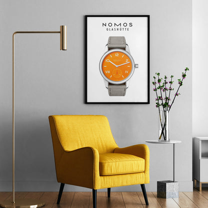 Nomos Club Campus 38 future orange 729 poster