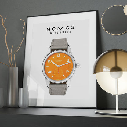 Nomos Club Campus 38 future orange 729 poster