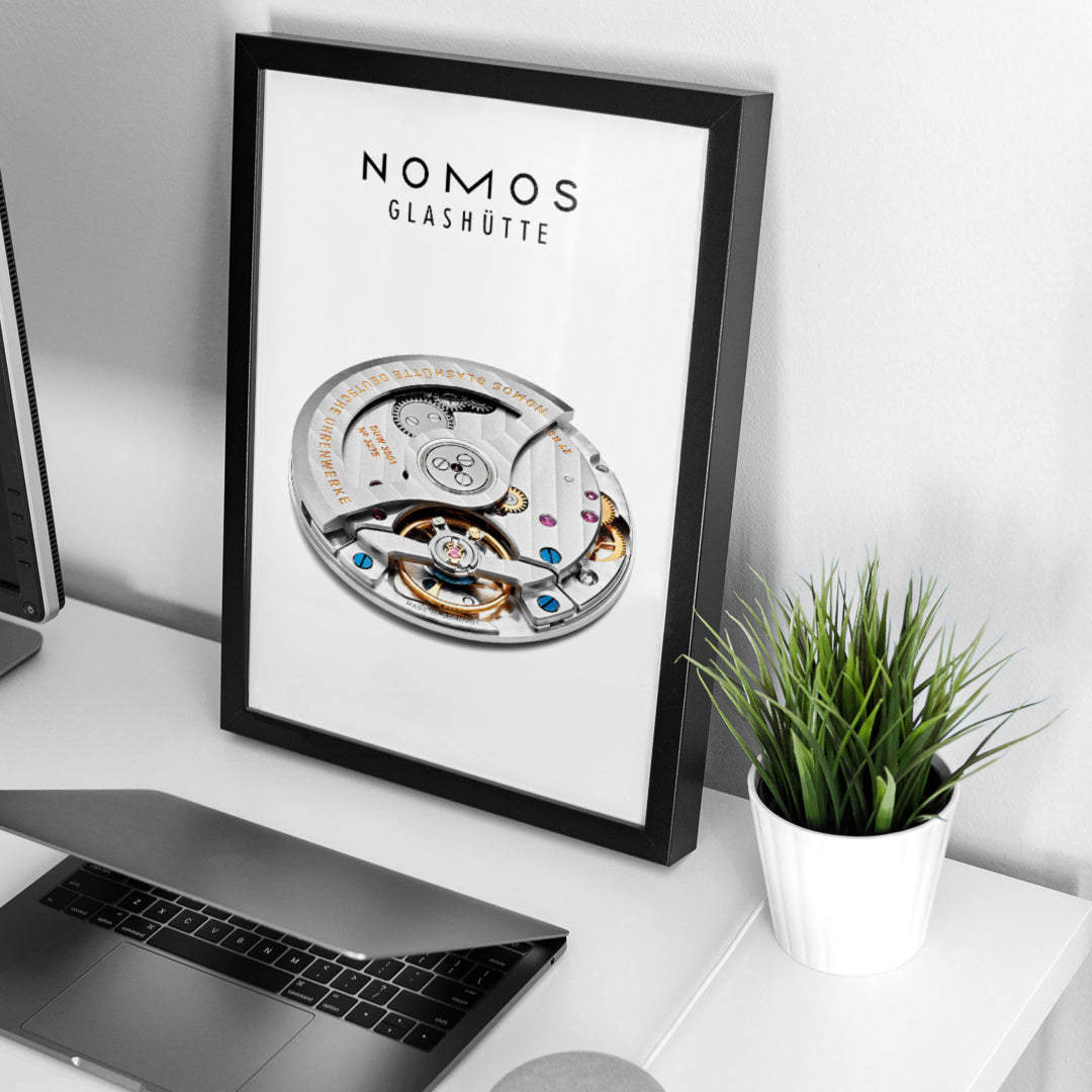 Nomos watch movement poster