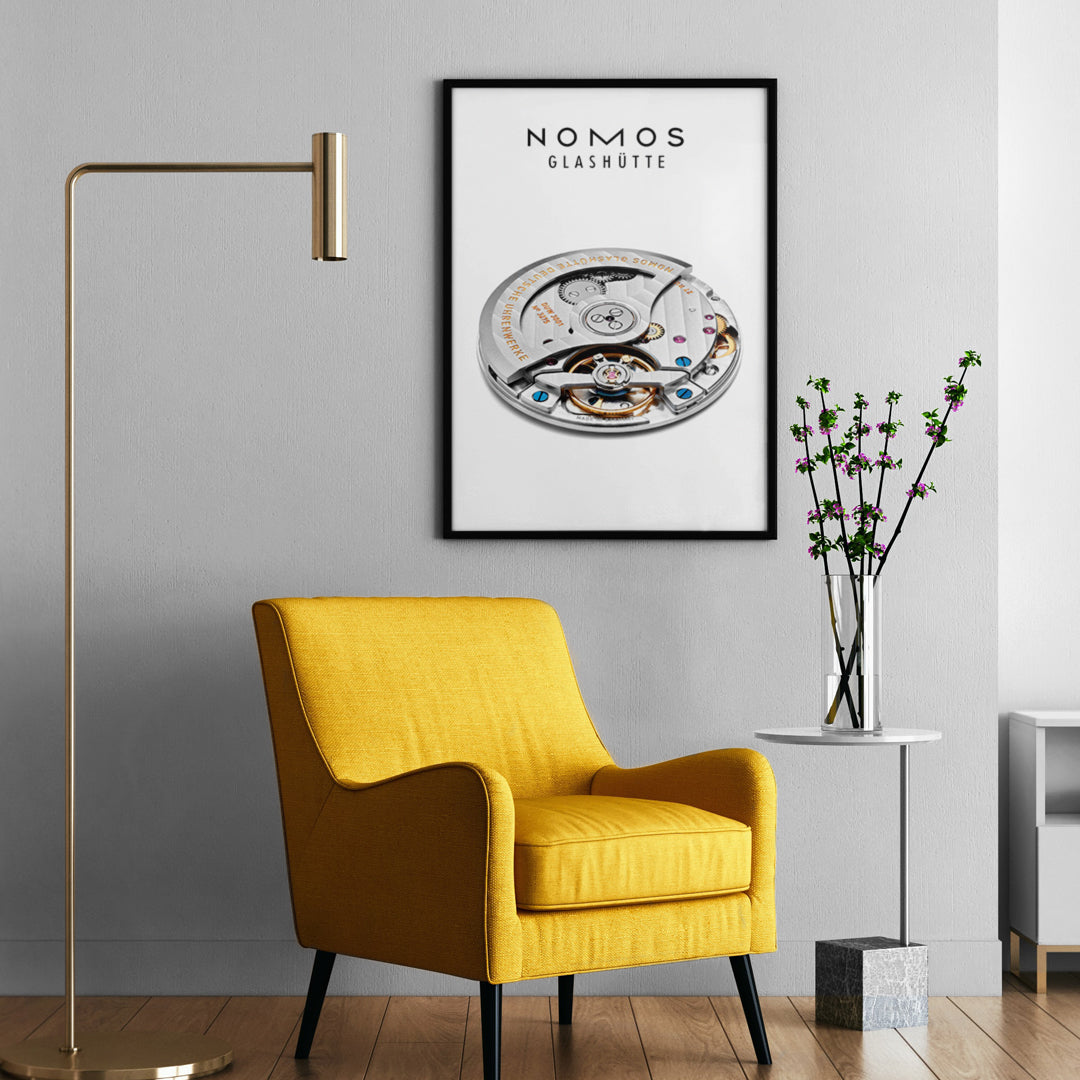 Nomos watch movement poster