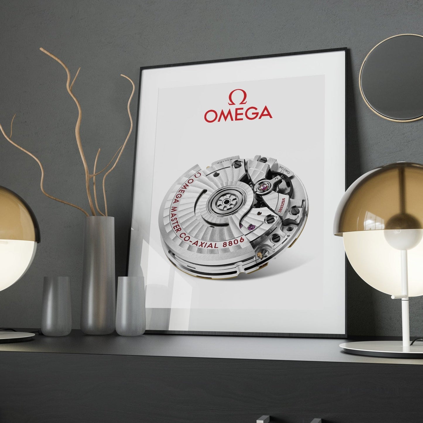 Omega 8806 Movement Poster - M & SON