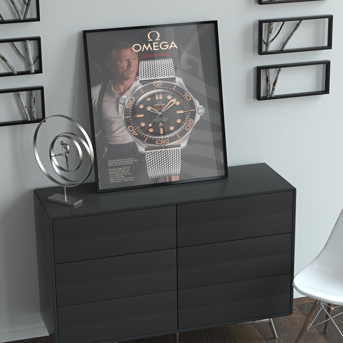 Omega Seamaster 300 James Bond No Time To Die Poster - M & SON